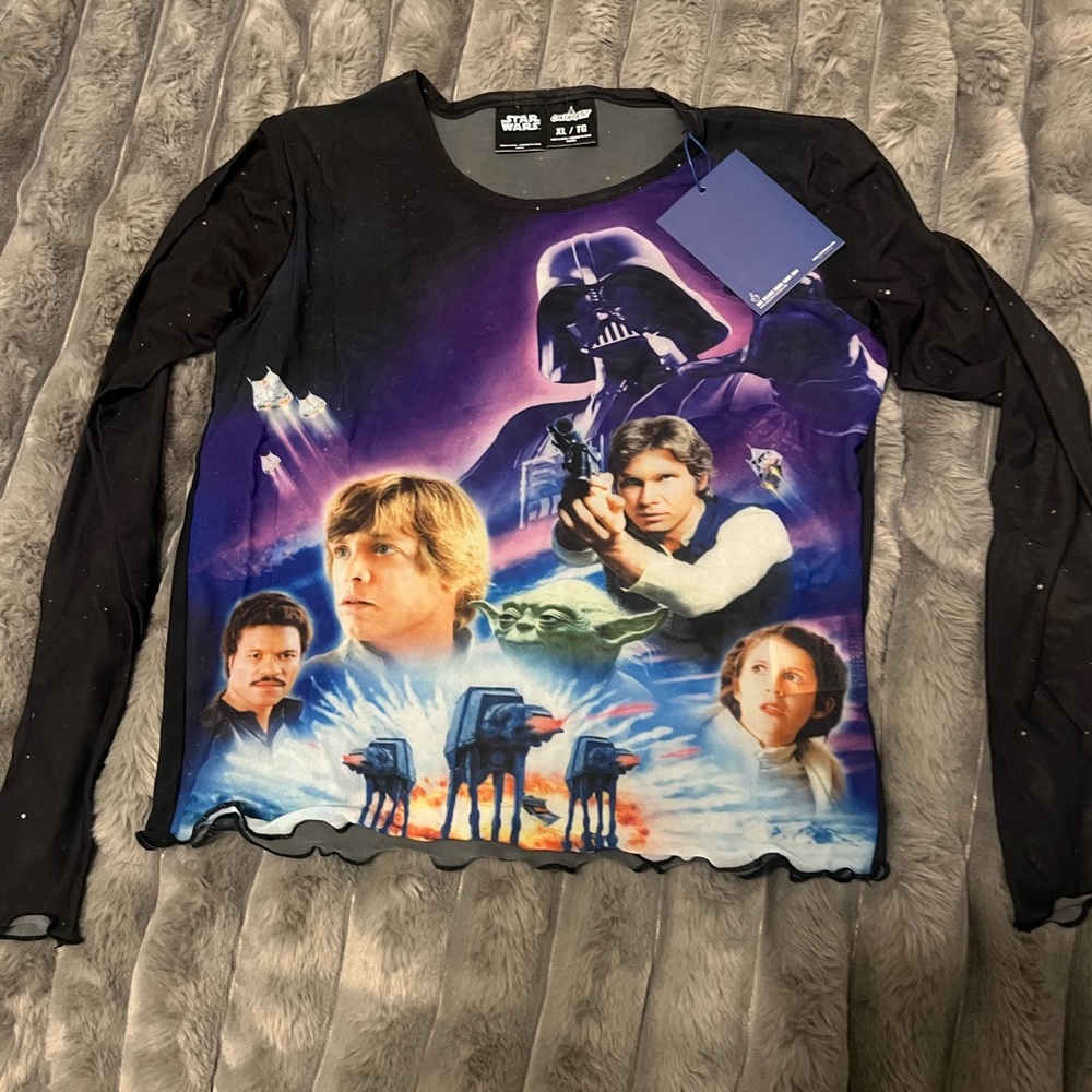 Cakeworthy Star Wars mesh top XL new with tags NWT